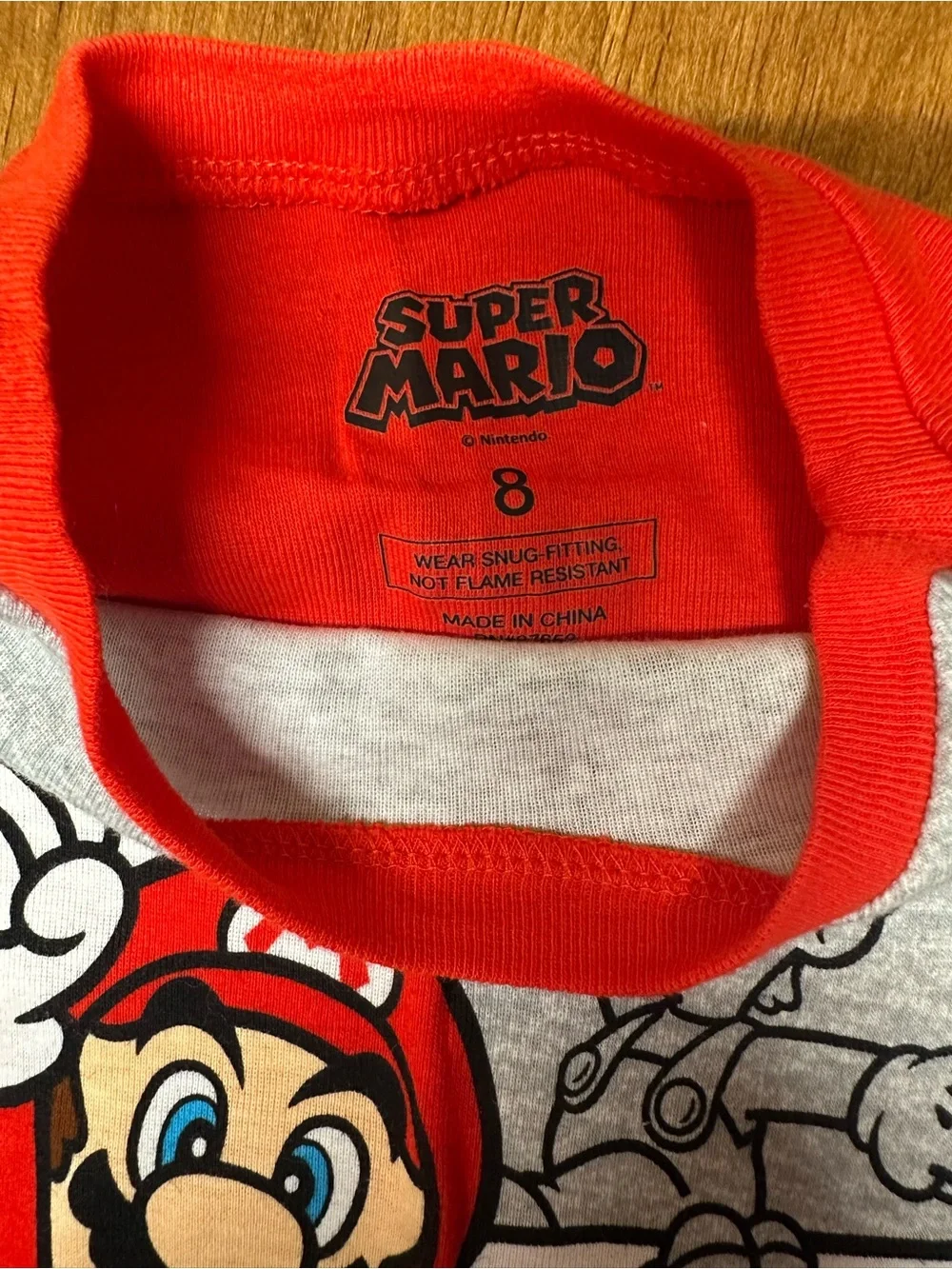 Nintendo Super Mario Shirt - Red & Gray 3 sets